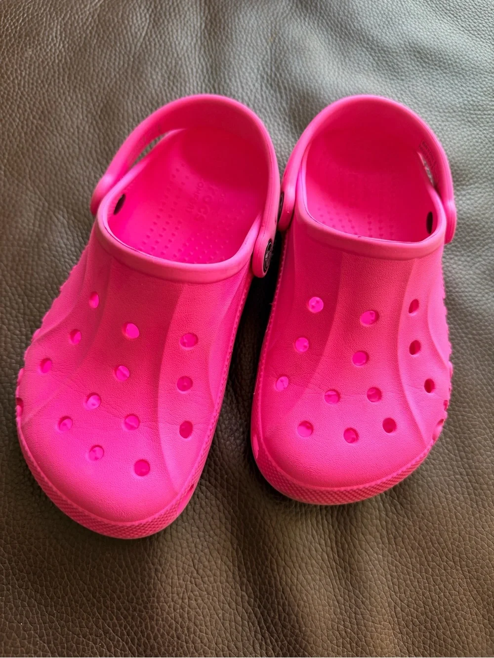 CROCS Kids Hot Pink Water Clogs
